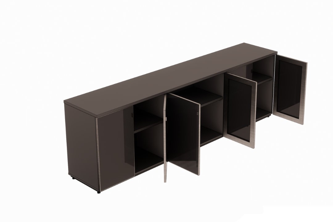 Armário de escritório baixo 2400L 6 portas Versatile
